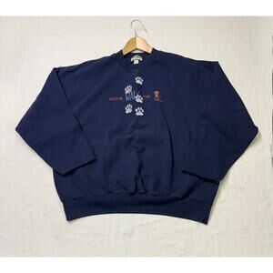 Vintage Winona women’s Crewneck Gotta walk the dog XXL Made In USA 90s have flaw